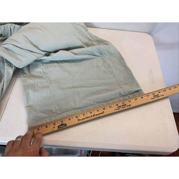 Free People Next Level Jumpsuit Sage Green Cotton Boho Small Wide Leg Sz S - Picture 11 of 16